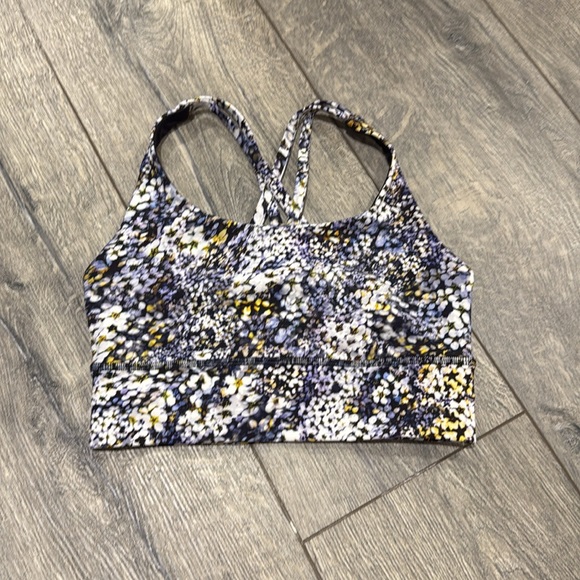• Lululemon • Energy Bra Long Line *Medium Support, B-D Cup Floral Metropolis 4 - Picture 3 of 4